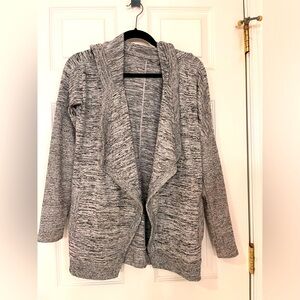 Oversized cardigan sweatshirt /sweater with hood